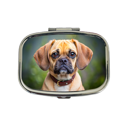 Puggle Dog Photo Travel Pill Box Case