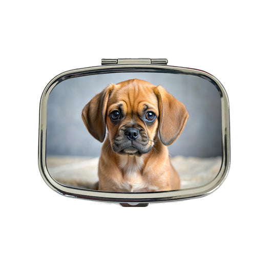 Puggle Dog Puppy Photo Travel Pill Box Case