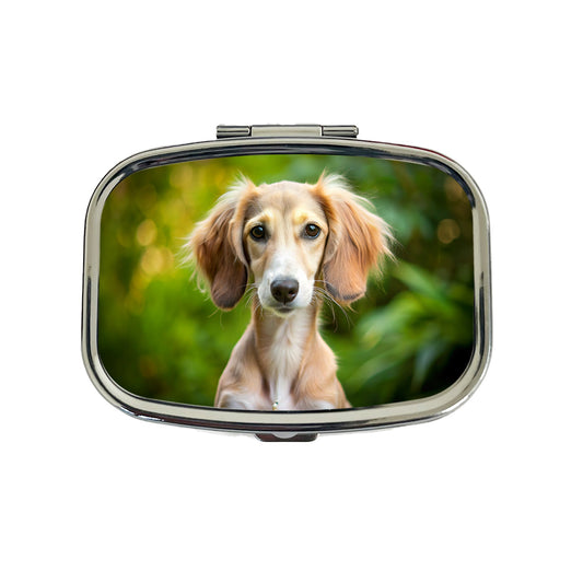 Saluki Dog Puppy Photo Travel Pill Box Case
