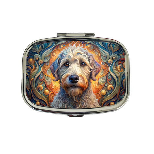 Schnoodle Dog Art Nouveau Travel Pill Box Case
