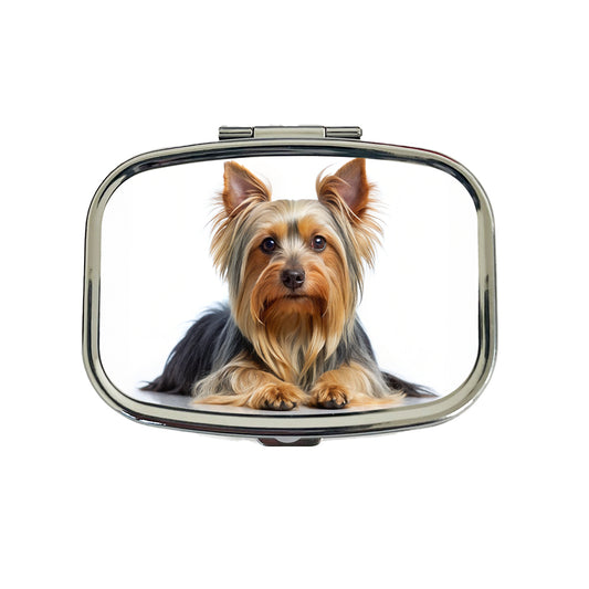 Silky Terrier Dog Photo Travel Pill Box Case