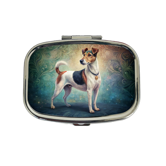 Smooth Fox Terrier Dog Art Nouveau Travel Pill Box Case