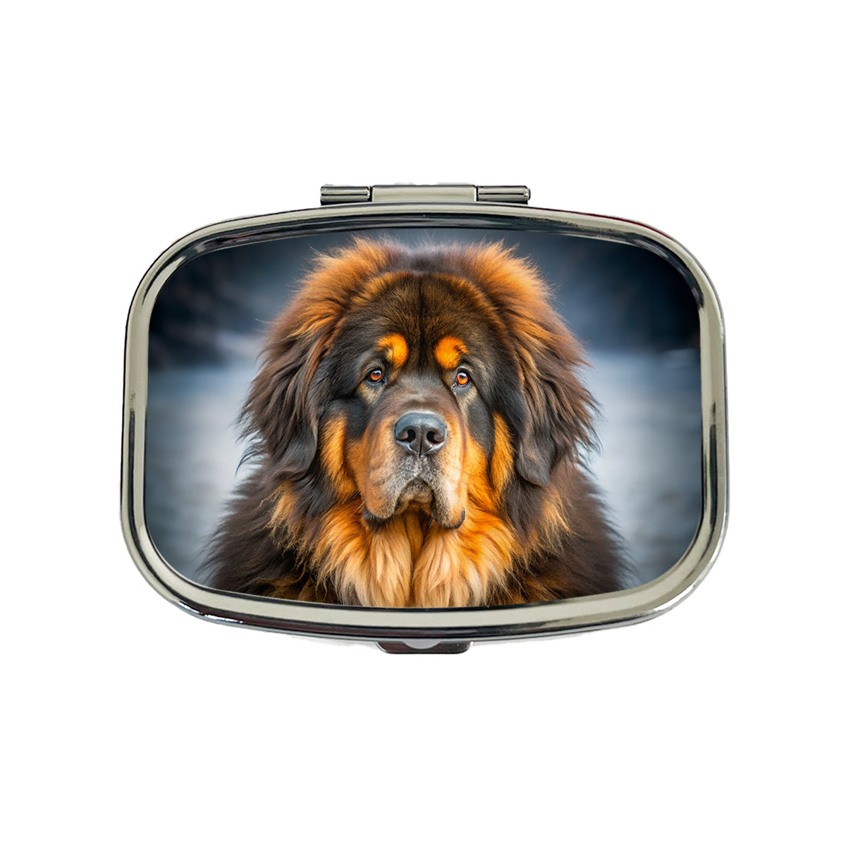 Tibetan Mastiff Dog Photo Travel Pill Box Case