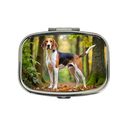 Treeing Walker Coonhound Dog Photo Travel Pill Box Case