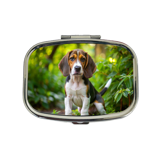 Treeing Walker Coonhound Dog Puppy Photo Travel Pill Box Case