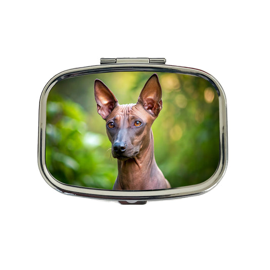 Xoloitzcuintli Xolo Mexican Hairless Dog Photo Travel Pill Box Case