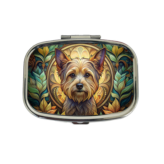 Yorkipoo Dog Art Nouveau Travel Pill Box Case