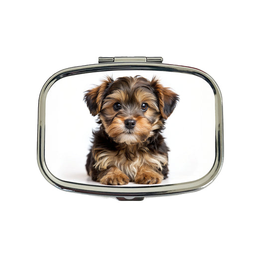 Yorkipoo Dog Puppy Photo Travel Pill Box Case