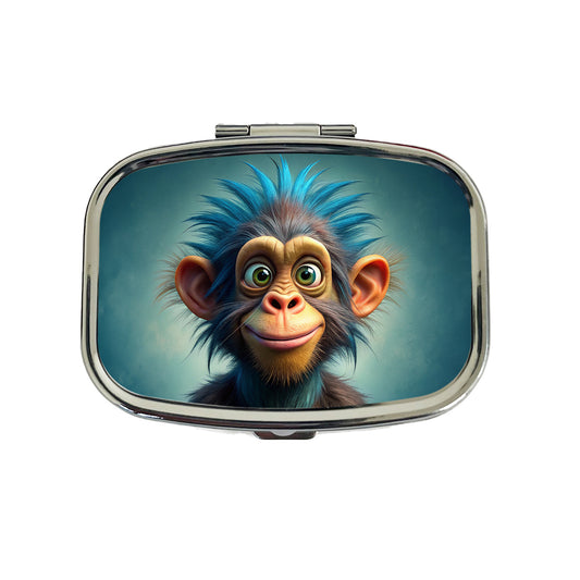 Funny Funky Crazy Monkey Travel Pill Box Case