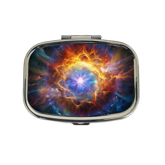 Star Going Supernova Galaxy Space Travel Pill Box Case