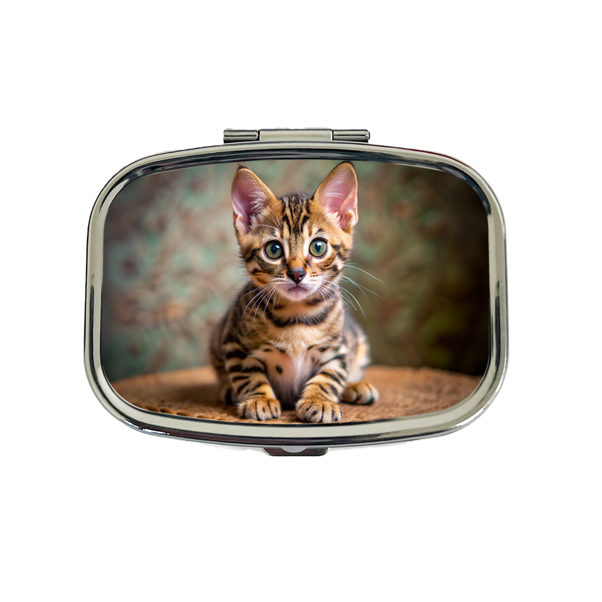 Bengal Cat Kitten Photo Travel Pill Box Case