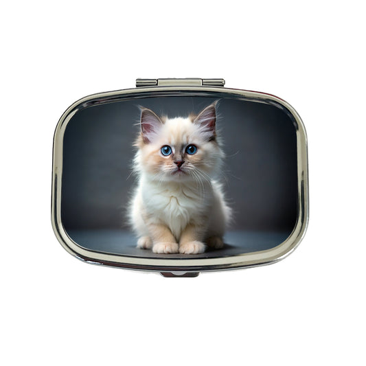 Birman Cat Kitten Photo Travel Pill Box Case