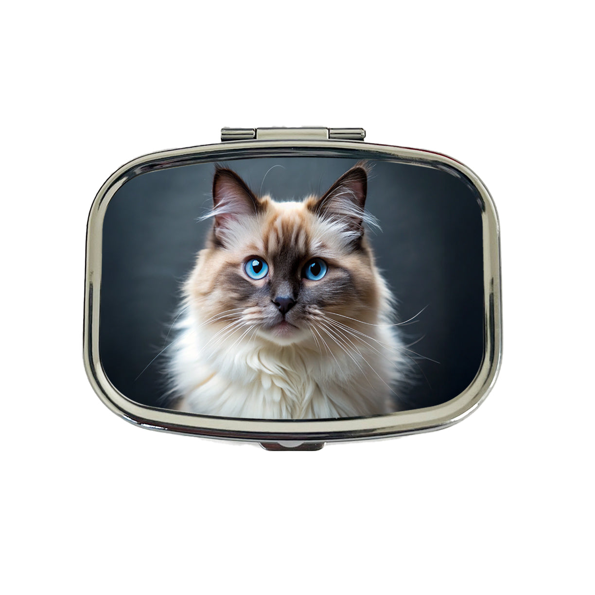 Birman Cat Photo Travel Pill Box Case