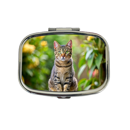 European Shorthair Cat Photo Travel Pill Box Case