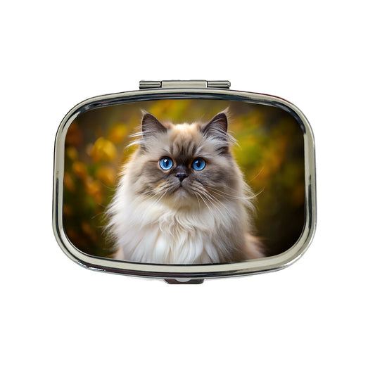 Himalayan Cat Photo Travel Pill Box Case