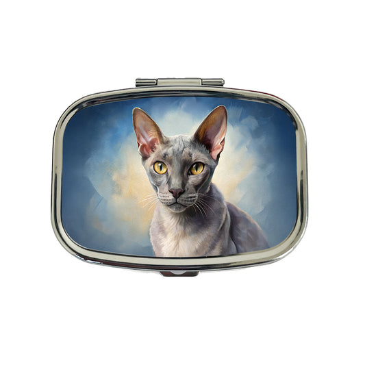 Korat Cat Illustration Travel Pill Box Case