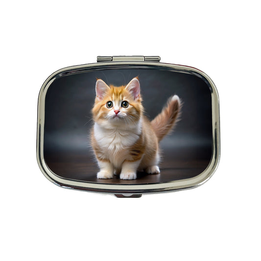 Munchkin Cat Photo Travel Pill Box Case