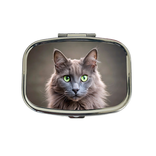 Nebelung Cat Photo Travel Pill Box Case