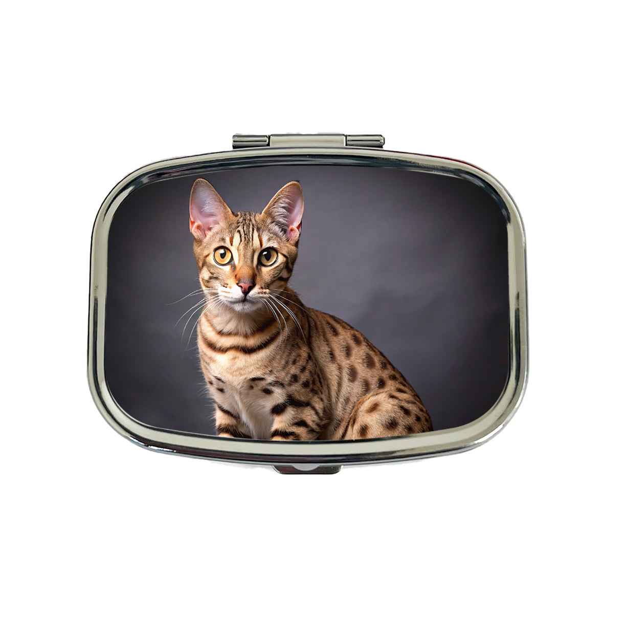 Ocicat Cat Photo Travel Pill Box Case