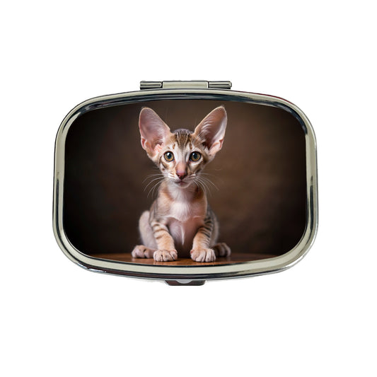 Oriental Shorthair Cat Kitten Photo Travel Pill Box Case