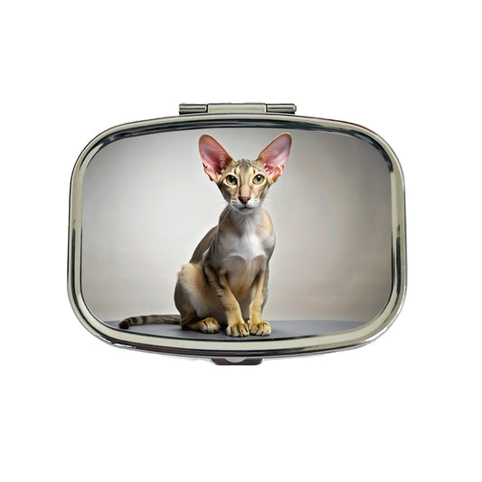 Oriental Shorthair Cat Photo Travel Pill Box Case