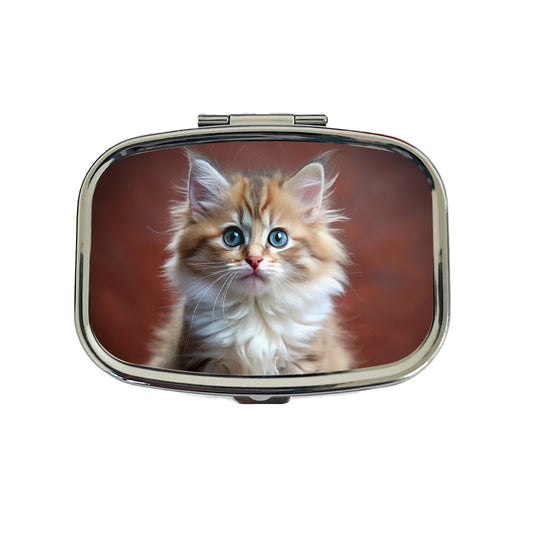 Ragamuffin Cat Kitten Photo Travel Pill Box Case