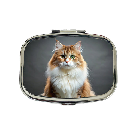 Ragamuffin Cat Photo Travel Pill Box Case