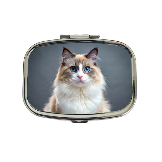 Ragdoll Cat Photo Travel Pill Box Case