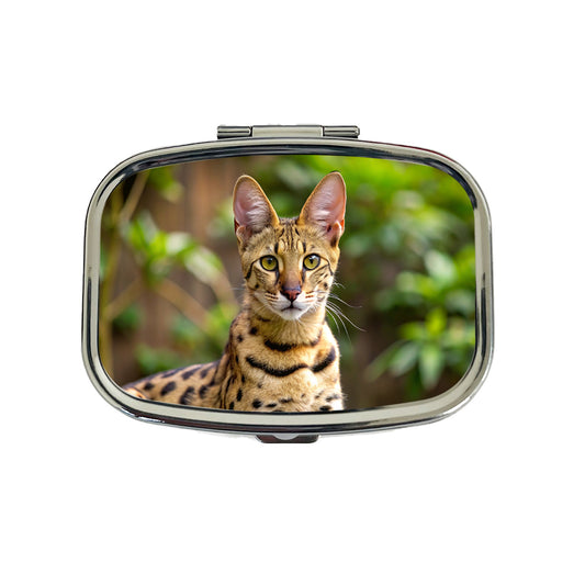 Savannah Cat Photo Travel Pill Box Case
