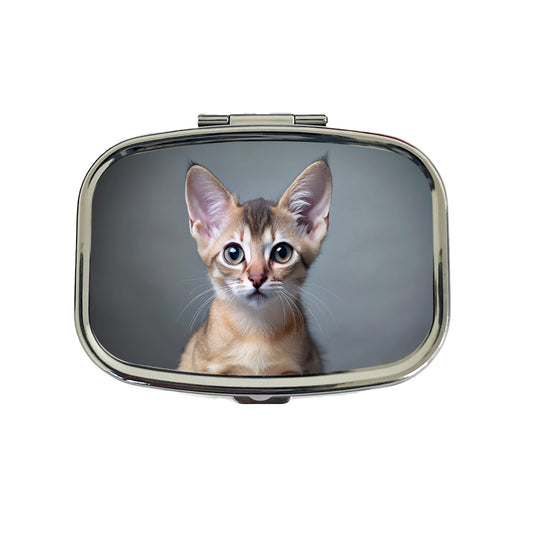 Singapura Cat Kitten Photo Travel Pill Box Case