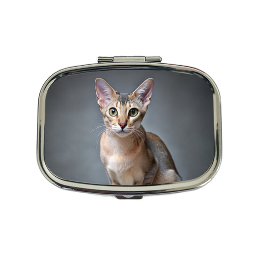 Singapura Cat Photo Travel Pill Box Case