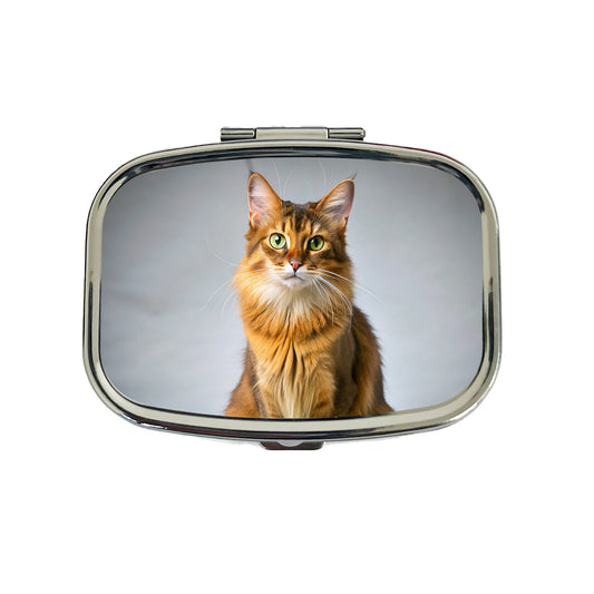 Somali Cat Photo Travel Pill Box Case
