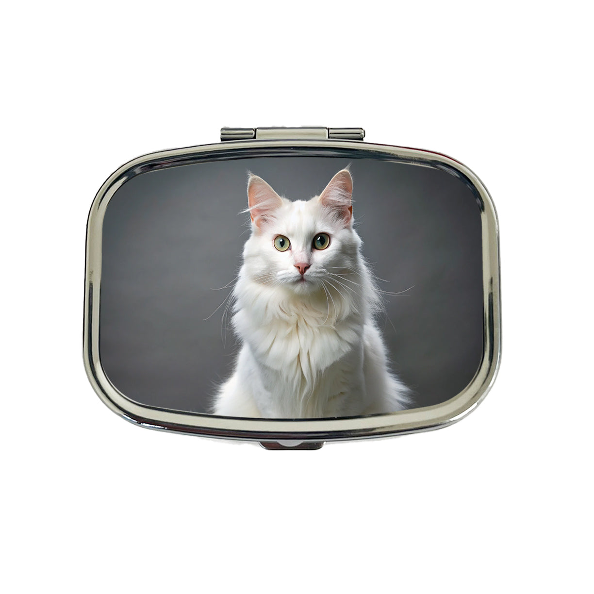 Turkish Angora Cat Photo Travel Pill Box Case