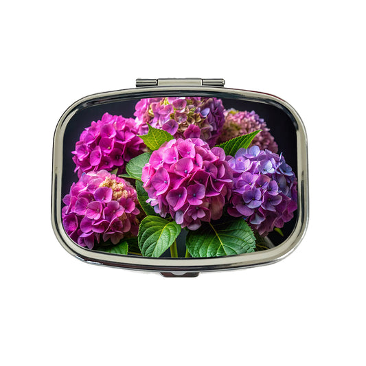 Hydrangea Flowers Photo Travel Pill Box Case