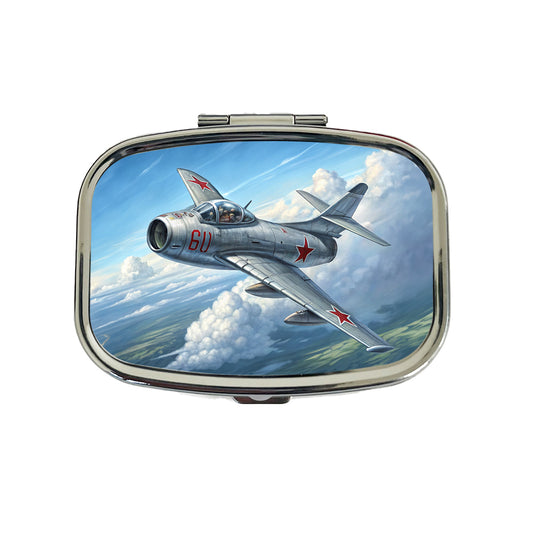 MiG-15 Russian Fighter Jet Plane Travel Pill Box Case