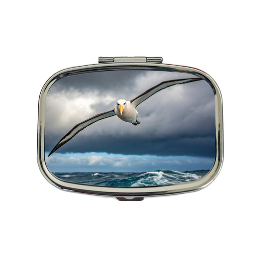 Albatross Bird Flying Over Ocean Photo Travel Pill Box Case
