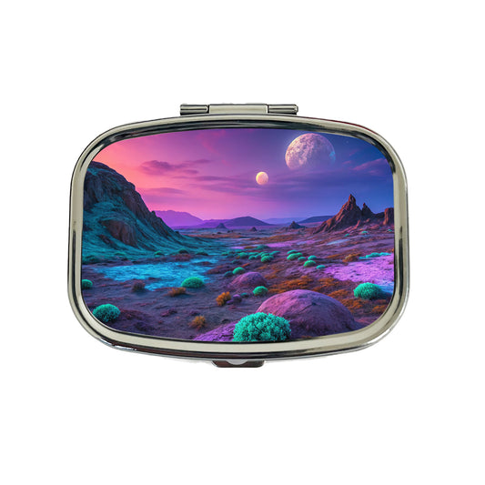 Alien Planet Surface Beautiful Travel Pill Box Case