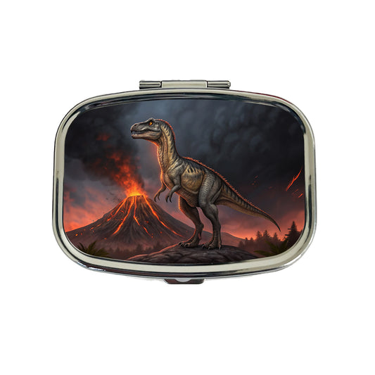 Allosaurus Volcano Dinosaur Travel Pill Box Case