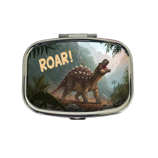 Ankylosaurus Roar Dinosaur Travel Pill Box Case