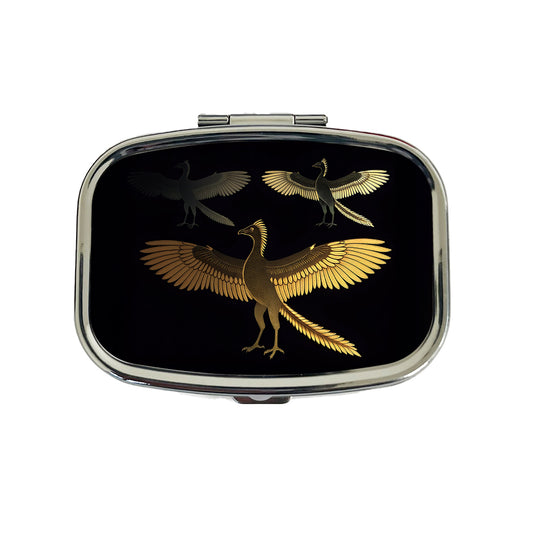 Archaeopteryx Sketch Dinosaurs Travel Pill Box Case