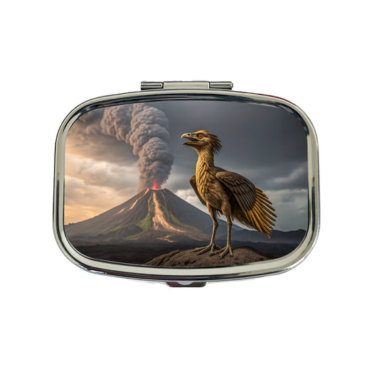 Archaeopteryx Volcano Dinosaur Travel Pill Box Case