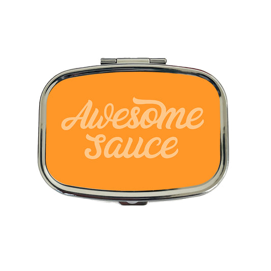 Awesome Sauce Orange Travel Pill Box Case
