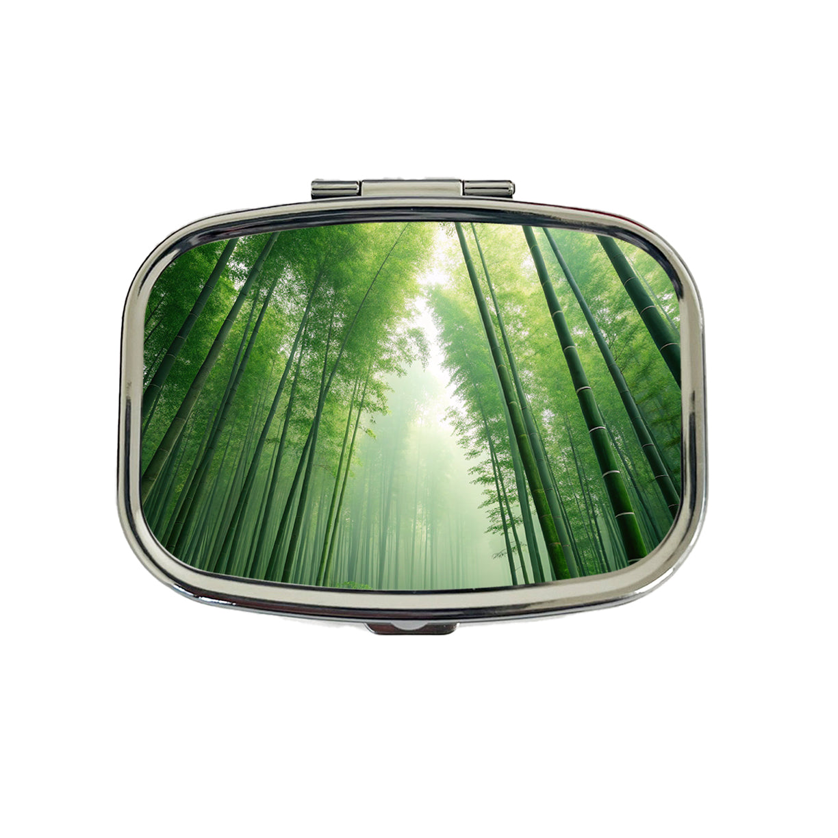 Bamboo Grove Forest Beautiful Travel Pill Box Case