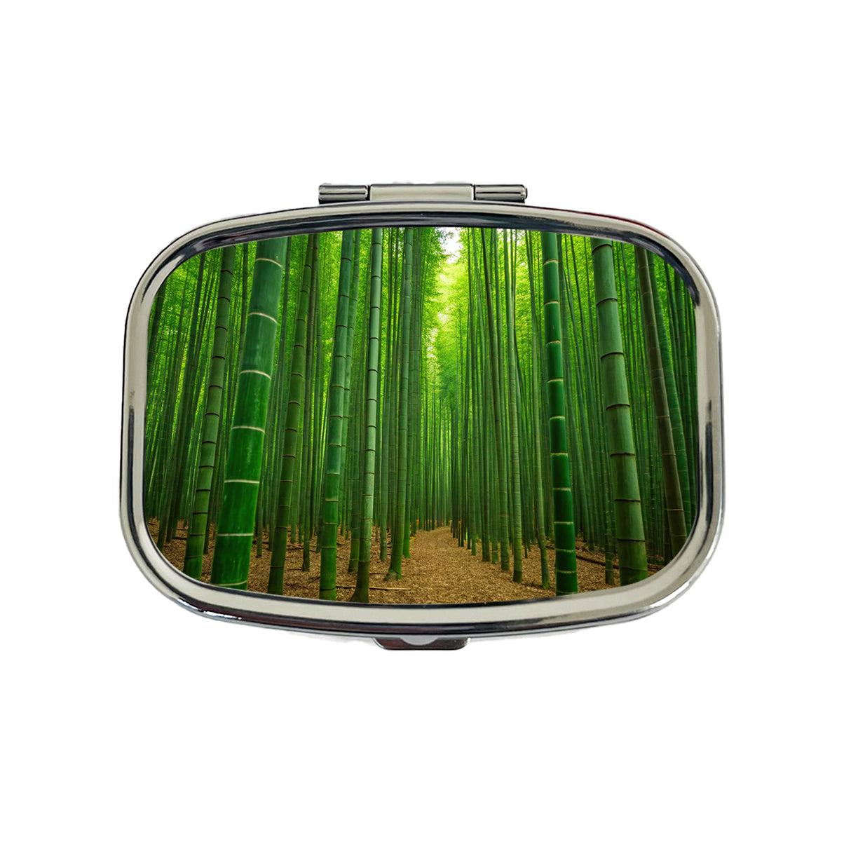 Bamboo Grove Forest Travel Pill Box Case