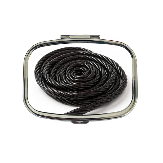 Black Licorice Rope Travel Pill Box Case