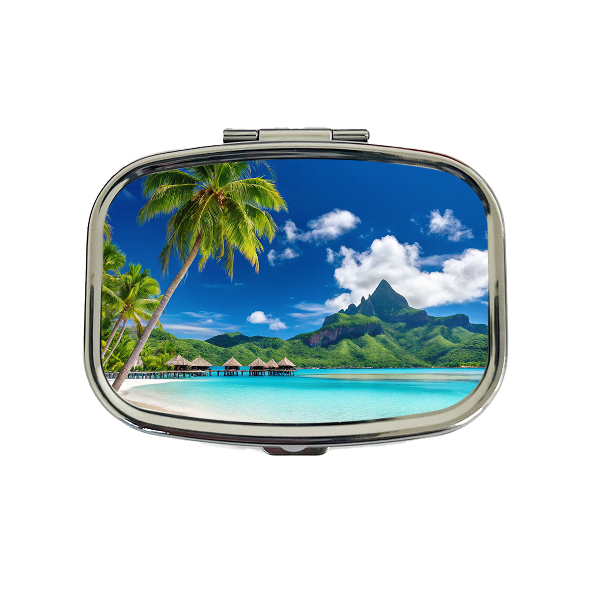 Bora Bora French Polynesia Bungalows Ocean Travel Pill Box Case