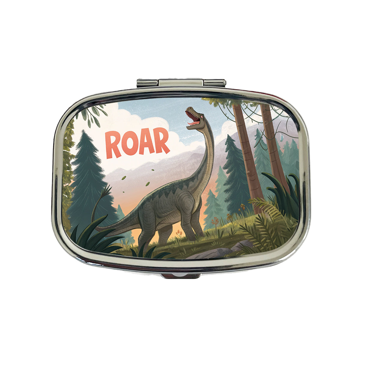 Brachiosaurus Roar Dinosaur Travel Pill Box Case