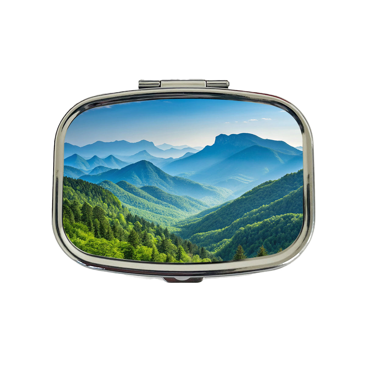 Breathtaking Mountain Views Forest Travel Pill Box Case