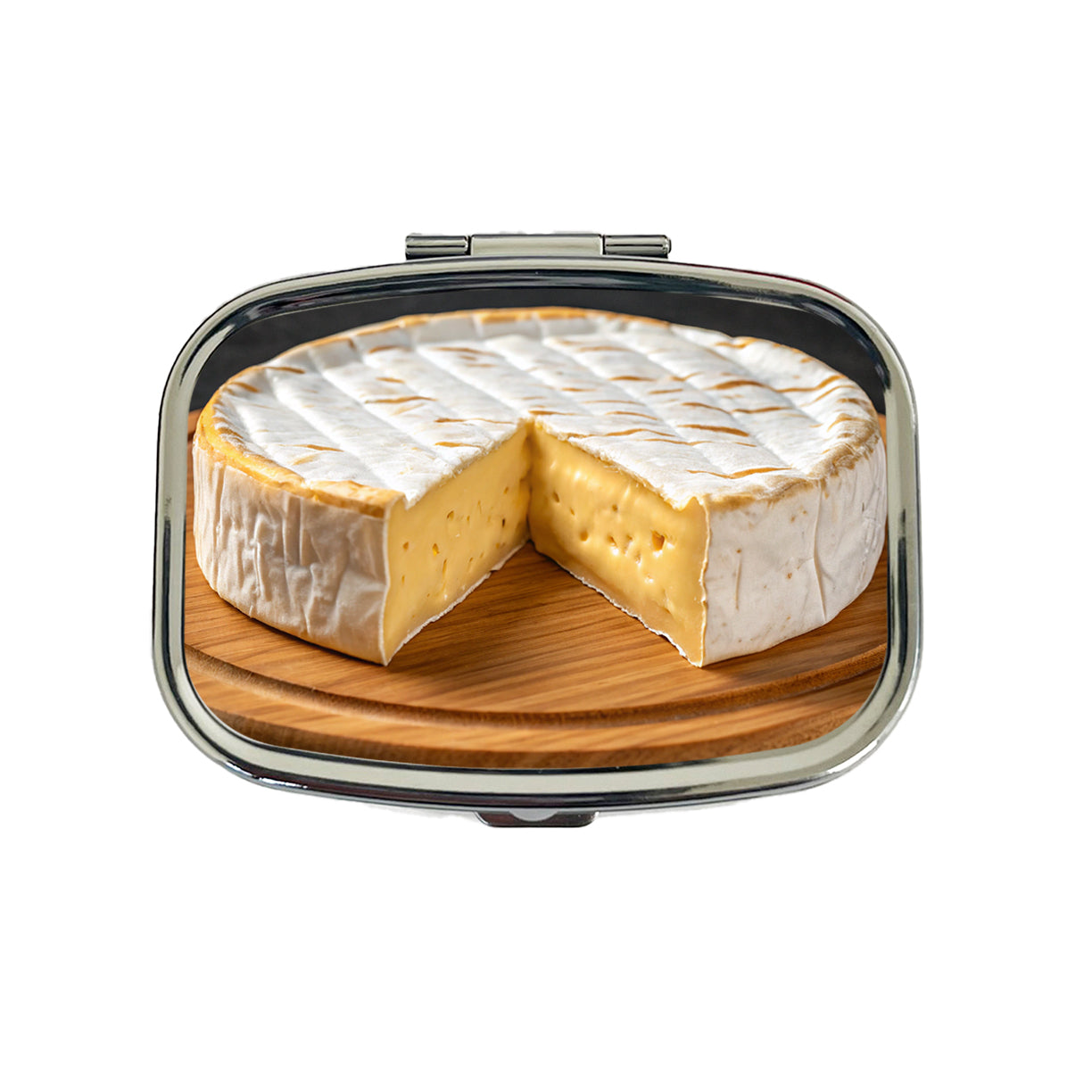 Brie Cheese Wheel Travel Pill Box Case