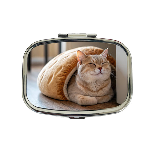 Cat Loaf Cute Travel Pill Box Case